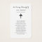 Photo Sympathy Funeral Memorial Prayer Cards