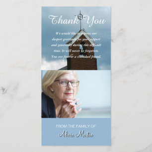 Photo Sympathy Memorial Thank You Church Steeple