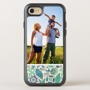 Photo Teal Sea Animals Pattern OtterBox Symmetry iPhone 8/7 Case