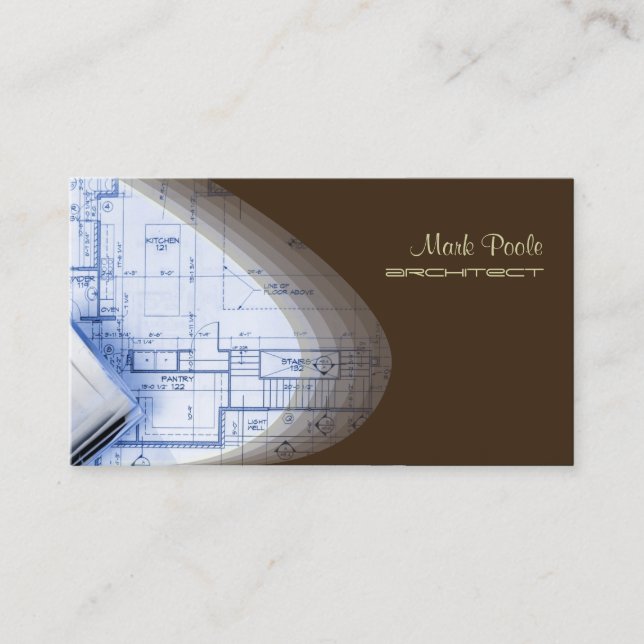 Photo template business cards, dark chocolate business card (Front)