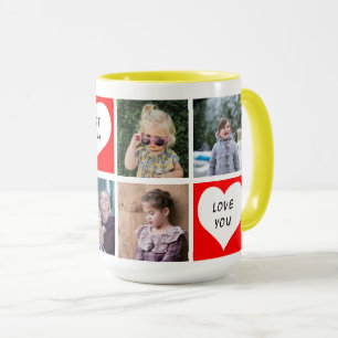 Photo Template Collage Best Mum Mug