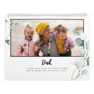 Photo Template Greenery Dad ID931 Calendar