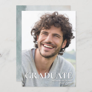 Photo Template Modern Graduation Paty Celebration