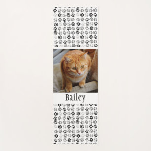 Photo Template Paw Prints Pet Cat Dog Yoga Mat