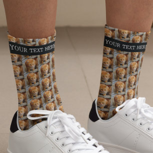 Photo Template Pet Cat Dog Family Personalised Socks