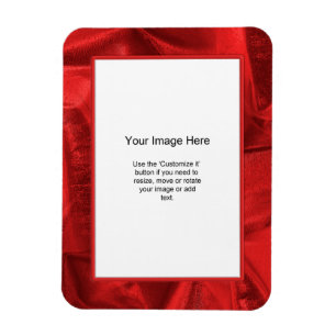 Photo Template - Red Lame' Metallic Fabric Magnet
