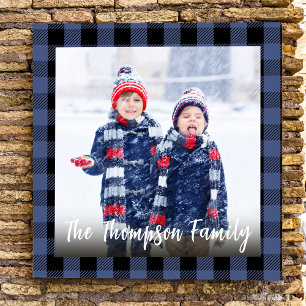 Photo Template Simple Buffalo Check 