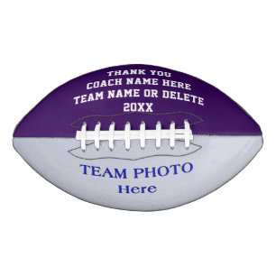 Photo, Text and Your Colours Personalised Football American Football