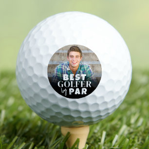 Photo Text Best Golfer By Par Golf Balls