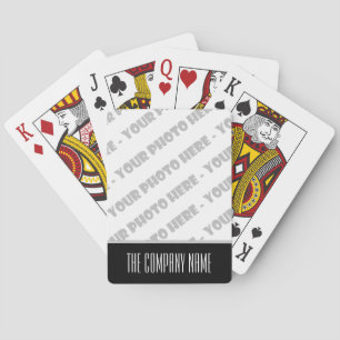 Photo & Text Personalized Playing Cards