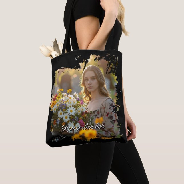 Photo Text  Tote Bag (Close Up)