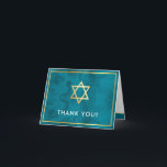 PHOTO THANK YOU bar mitzvah gold star teal blue<br><div class="desc">[ NOTE - THE GOLD EFFECT IS A PRINTED PICTURE ] A modern, simple design for a THANK YOU CARD Setup as a template it is simple for you to add your own details, or hit the customise button and you can add or change text, fonts, sizes etc TIP ::...</div>