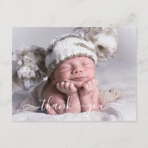 Photo Thank You Birth Announcement Post Card