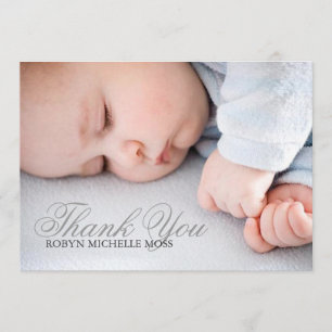 Photo Thank You Card   Name Photo