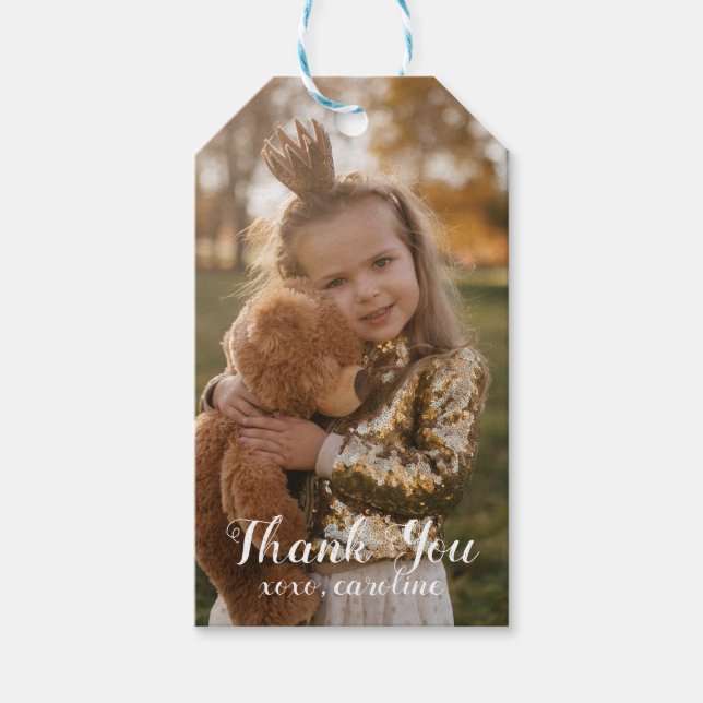 Photo Thank You Favour Tag (Front)