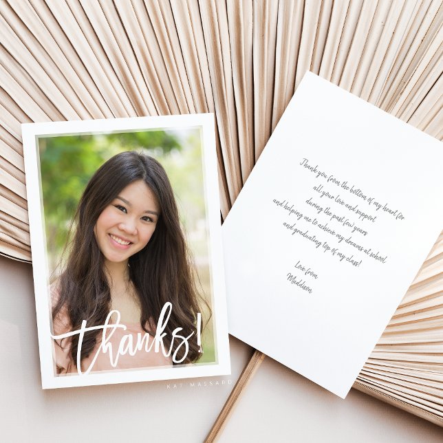 PHOTO THANK YOU modern hand lettered white overlay (Creator Uploaded)
