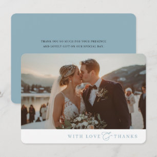 PHOTO THANK YOU modern minimal elegant ampersand