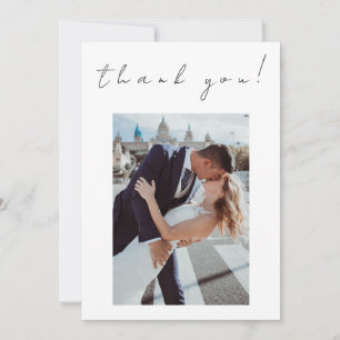 Photo Thank you Wedding Card-Twin Flame Symbol- Invitation