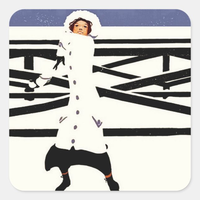 Photo Tile Square Sticker (Front)