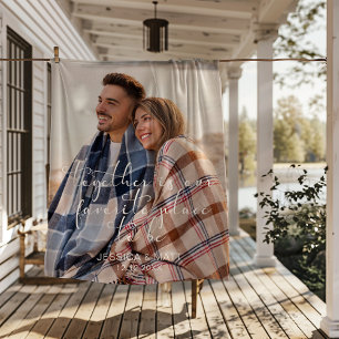 Photo Together is our Favorite Place to Be Sherpa Blanket