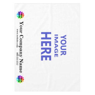 Photo Trade Show Tablecloth Custom Logo Business