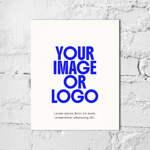 Photo Travel Business Logo Simple Minimal White Poster