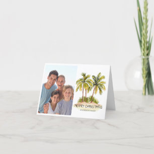 Photo Tropical Christmas Holiday Card