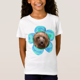 Photo Turquoise Flower Personalised T-Shirt