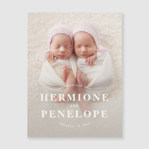 photo twin modern geometric + typographic