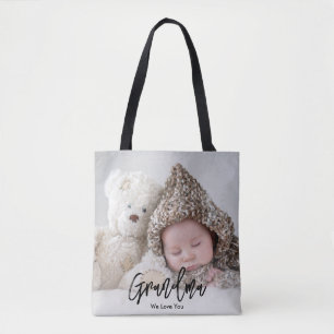 Photo Two Sided Family Grandma Mother's Day Tote Bag