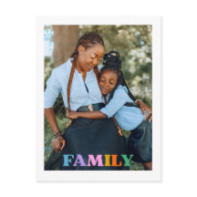 Photo typography family modern simple