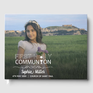 Photo Typography First Holy Communion - Guest Book