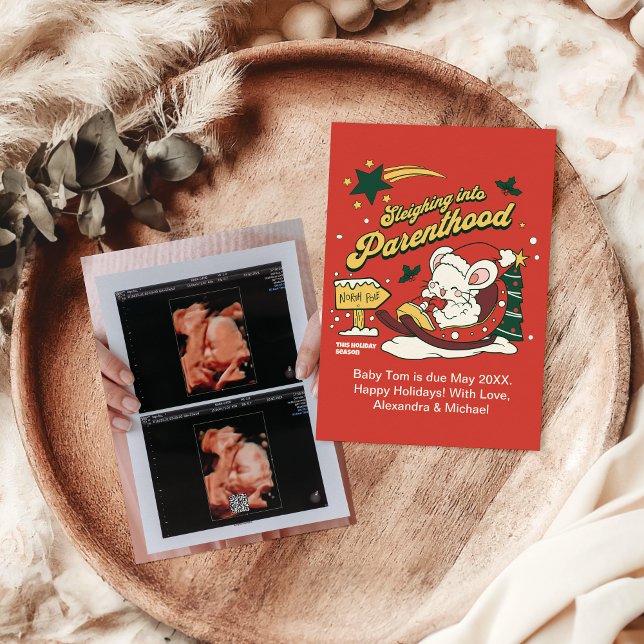 Photo Ultrasound Christmas Pregnancy Announcement (Creator Uploaded)