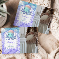 Photo Under the Sea Watercolor Baby Shower
