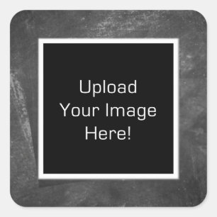 Photo Upload Faux Chalkboard Frame Stickers