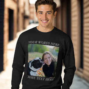 Photo Upload sweatshirt with Custom Text