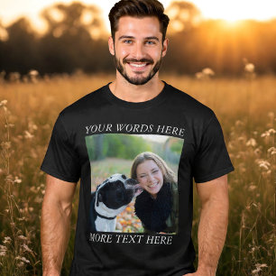 Photo Upload T-Shirt with Custom Text