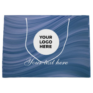 Photo Upload   Waterproof Square Label Large Gift Bag