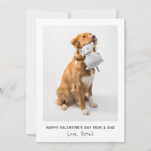 Photo Valentine For Mum And Dad From Dog  Holiday Card