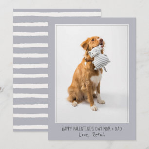 Photo Valentine For Mum And Dad From Dog Pet Holiday Card