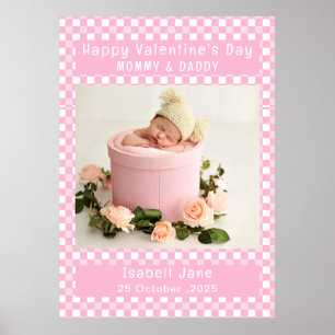 Photo Valentine For Mummy And Daddy New Parents Poster