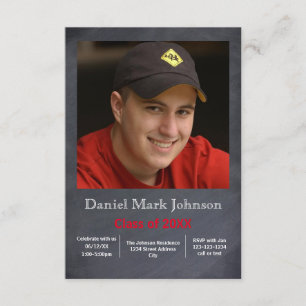 Photo Vertical - 3x5 Graduation Announcement