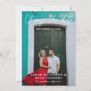 Photo - Vertical Change the Date Invitation