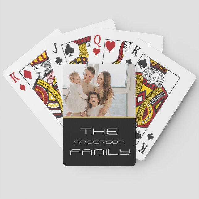 Photo - Vertical Custom Text Playing Cards (Back)