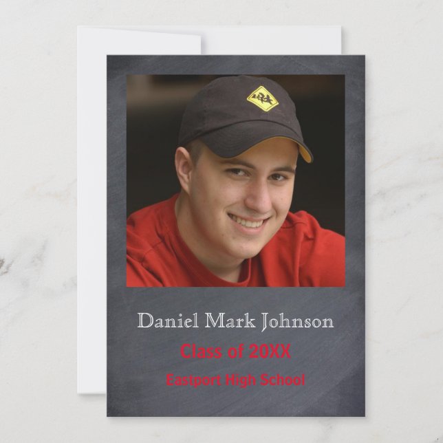 Photo Vertical - Graduation Announcement (Front)