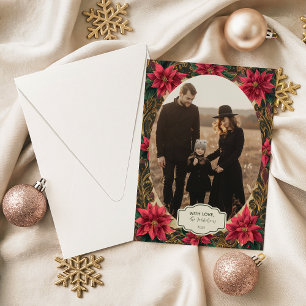 Photo Vintage Baroque Noel Holiday Card