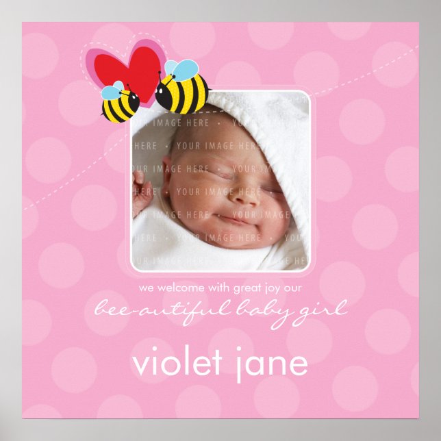 PHOTO WALL ART :: bee-autiful 4 (Front)