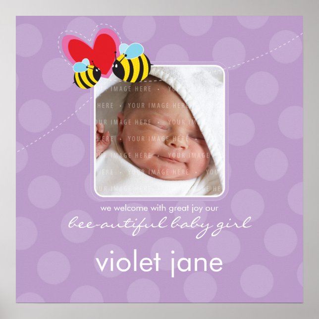 PHOTO WALL ART :: bee-autiful 5 (Front)