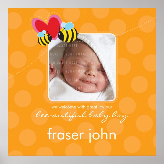 PHOTO WALL ART :: bee-autiful 8 (Front)