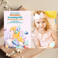 Photo  Watercolor Mermaid Birthday Party